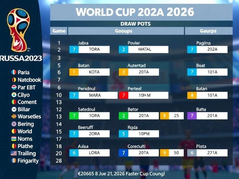 Graphical explanation of 2026 World Cup draw pots and group formation