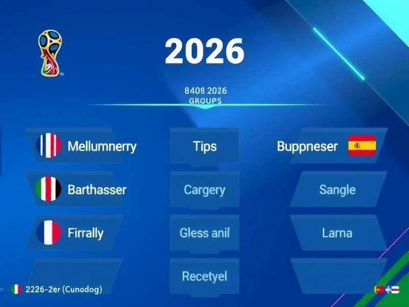 Visual map of the 2026 FIFA World Cup Groups showing team distribution across continents