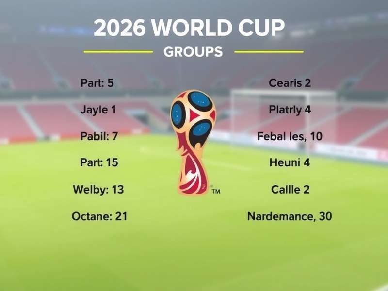 Map of 2026 World Cup host cities and potential group allocations