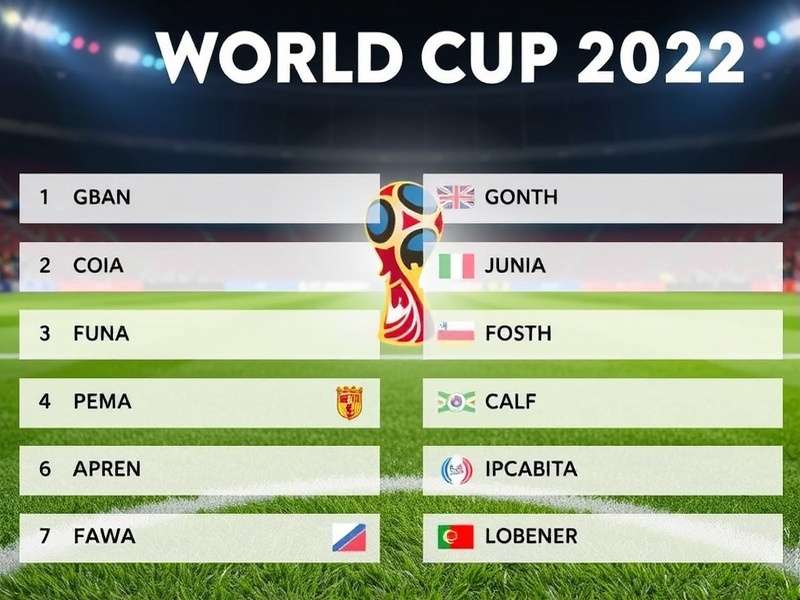 Official 2022 FIFA World Cup Qatar Group Stage Draw Visualization