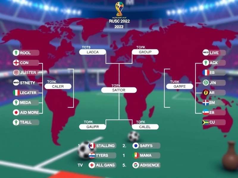 2022 FIFA World Cup groups bracket visual representation