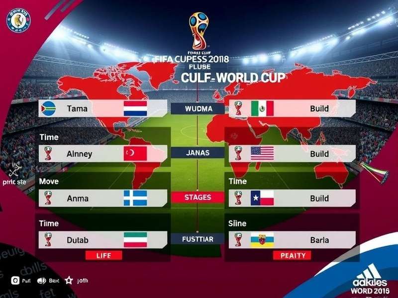 FIFA World Cup draw ceremony with balls and pots