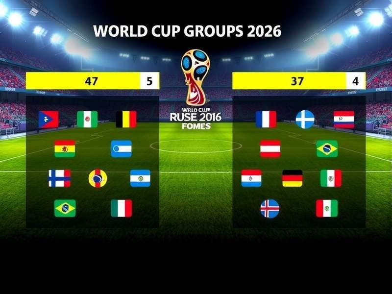 FIFA World Cup trophy on a football pitch