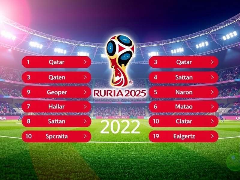 Official 2022 FIFA World Cup Qatar Group Stage Draw Visualization showing all 8 groups