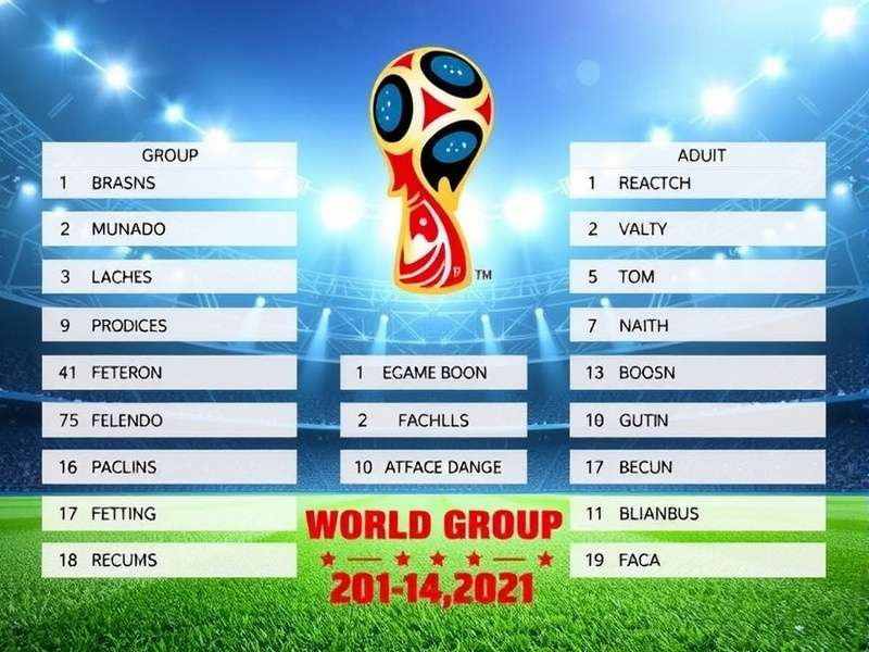 FIFA World Cup draw ceremony with teams being selected