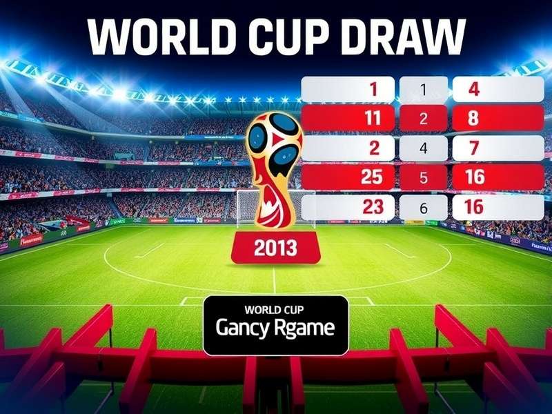 FIFA World Cup Draw ceremony with officials drawing balls