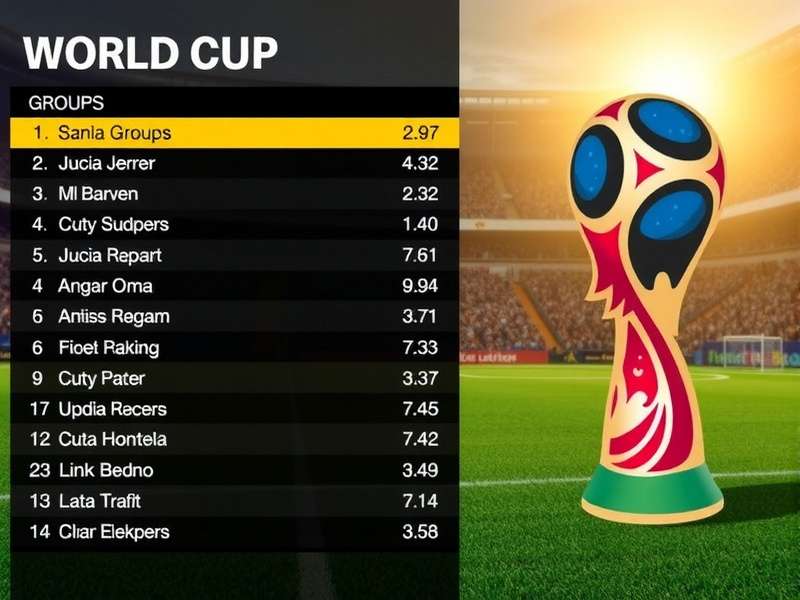 2026 FIFA World Cup Groups Draw Visualization