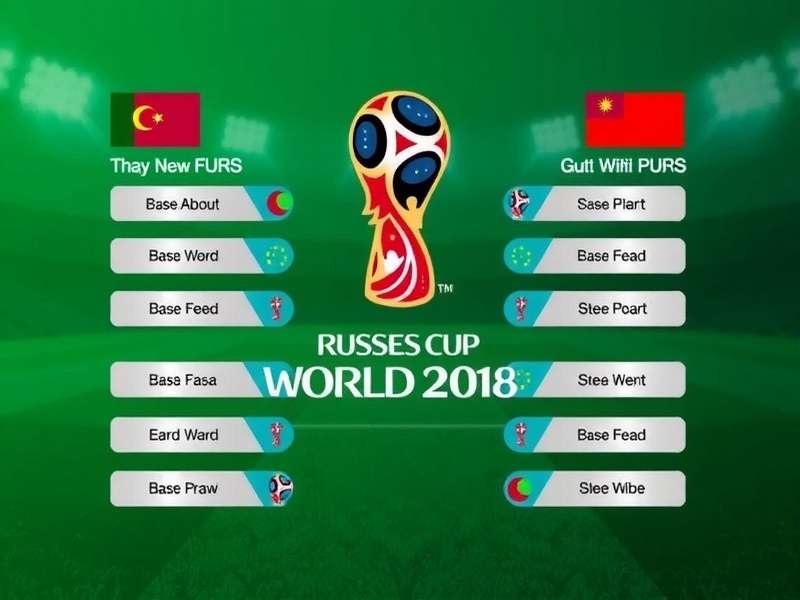 FIFA World Cup draw ceremony with team balls on stage