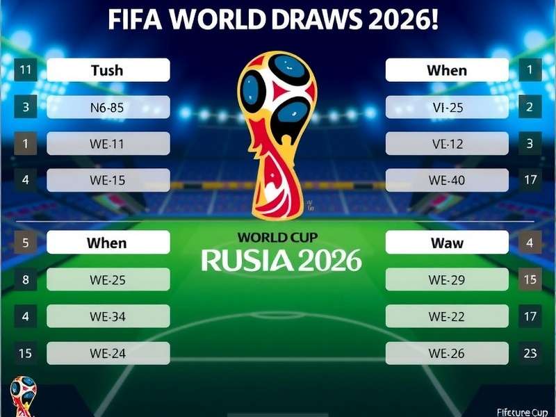 FIFA World Cup Draw Ceremony with teams being selected into groups