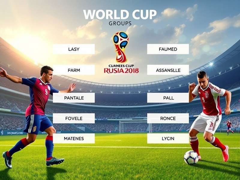 Close-up of a World Cup group stage standings table on a digital screen