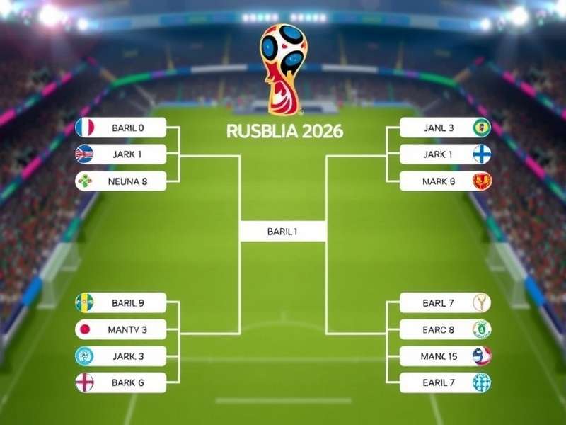 Projected 2026 World Cup Groups Draw Ceremony Visualization