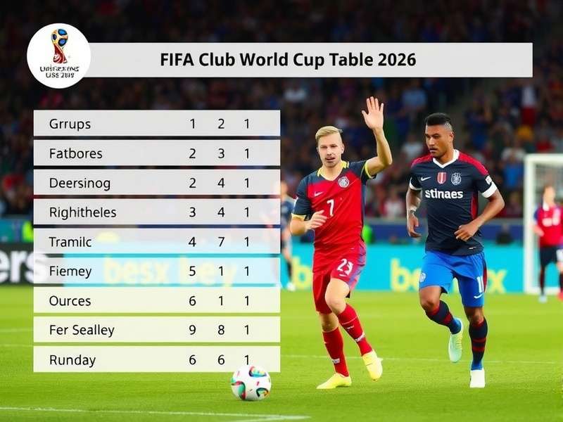 FIFA Club World Cup 2026 Groups Visualization
