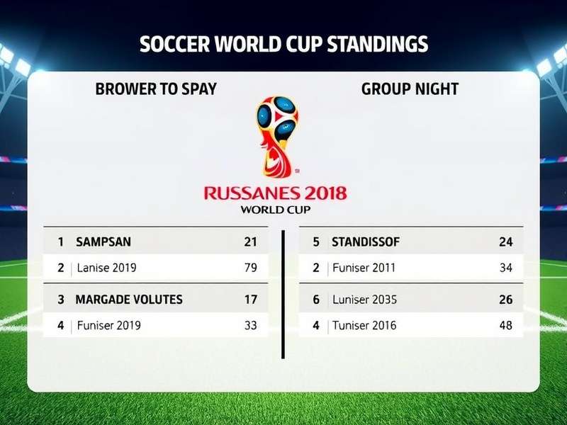 FIFA World Cup group stage match with players and fans
