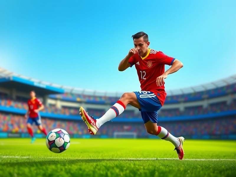 Football World Cup Trophy with fans in background