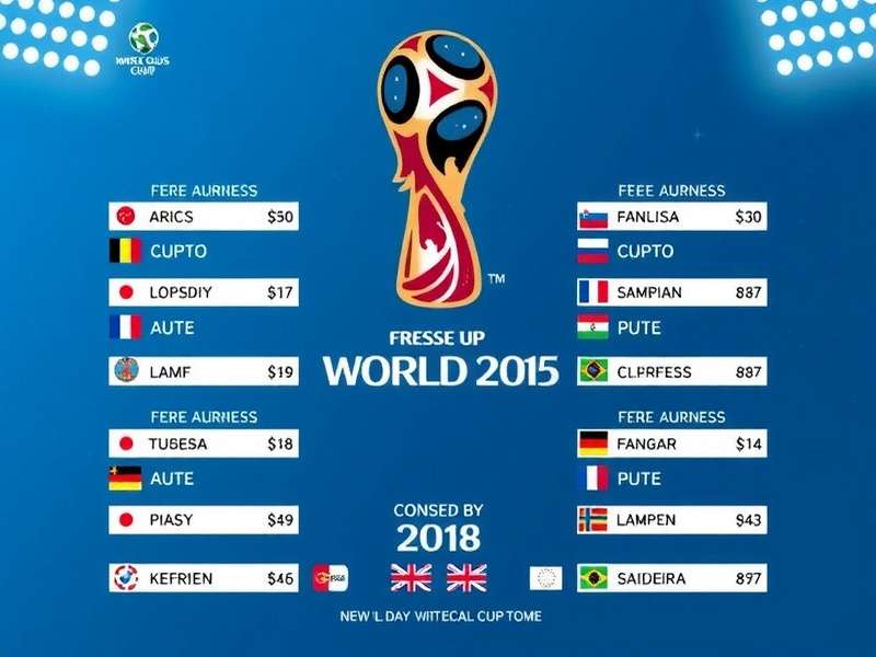 FIFA World Cup stadium with schedule board