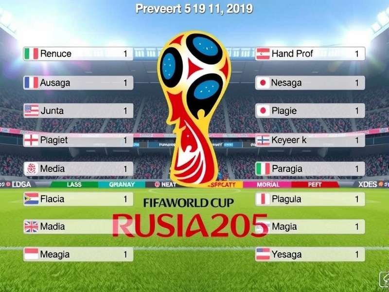 FIFA World Cup group draw ceremony with officials drawing teams