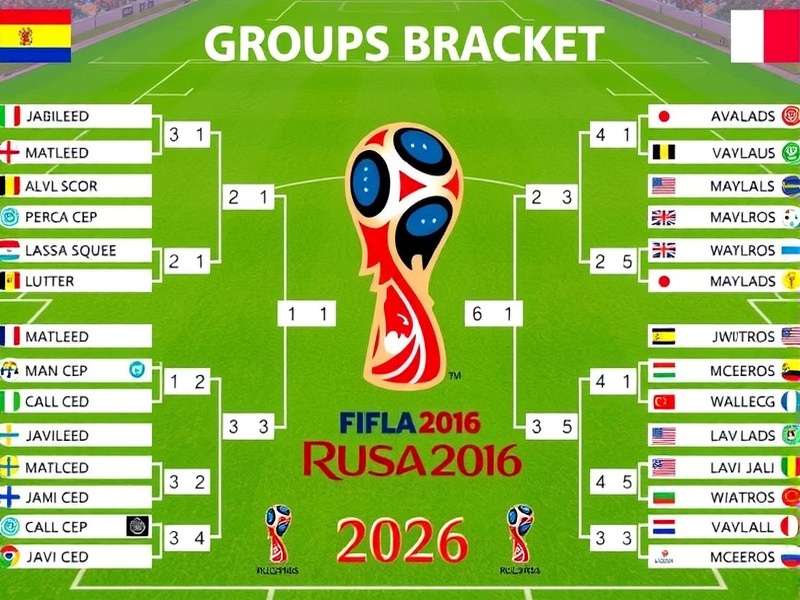 Visualization of the 2026 FIFA World Cup 48-team bracket format