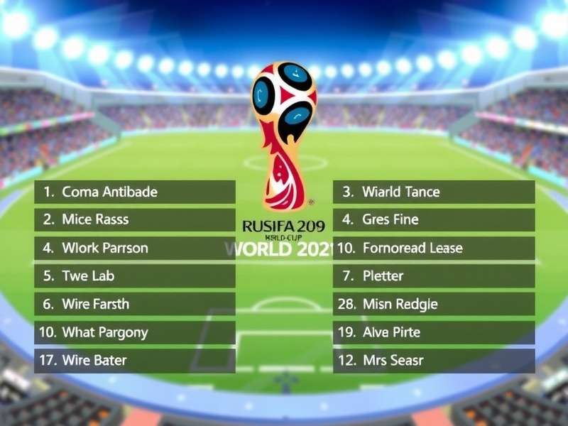 FIFA World Cup draw ceremony with balls and pots