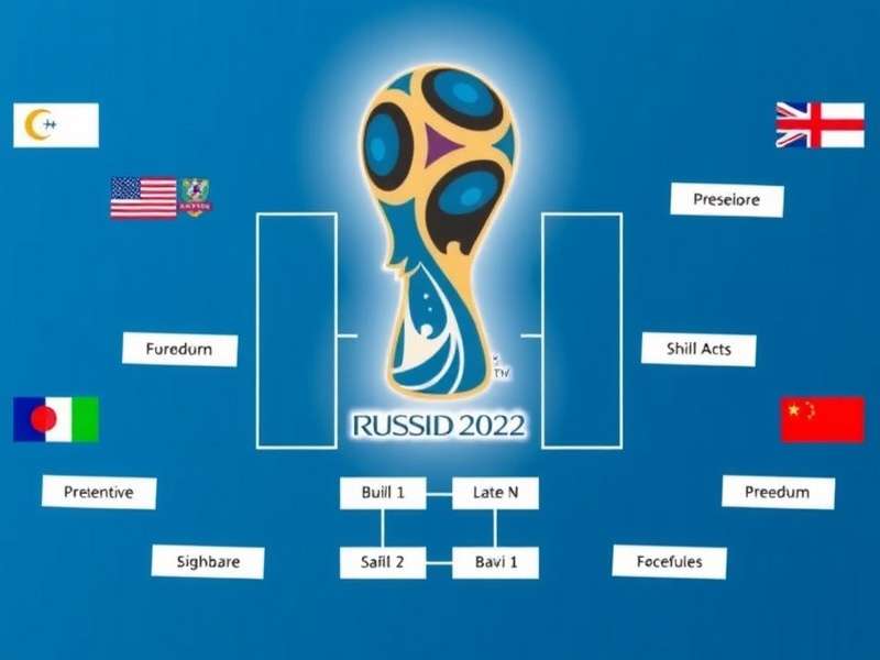 Visual representation of World Cup 2022 groups and knockout bracket