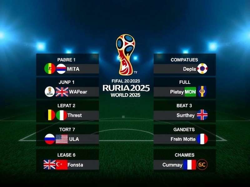 2025 FIFA Club World Cup Groups Table Visual Representation