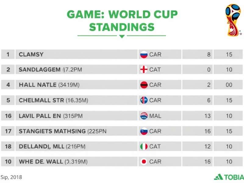 World Cup Standings 2025 – Complete ranking table with group analysis and knockout stage preview