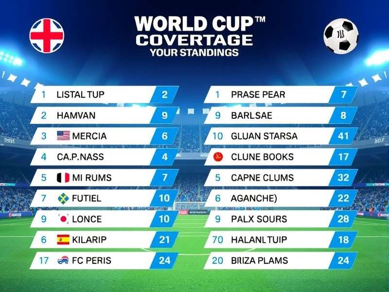 World Cup Coverage Standings — exclusive group stage analysis and data hub