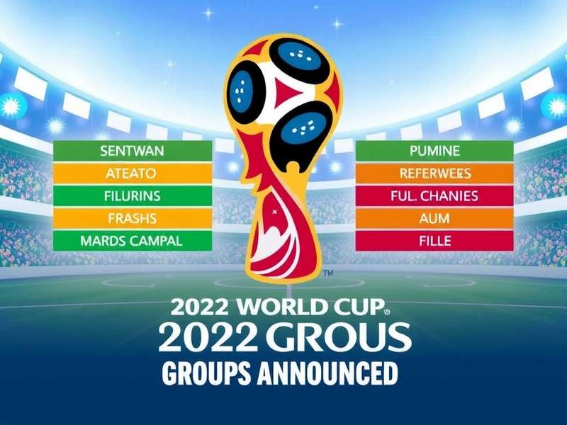 2022 World Cup groups official draw ceremony in Doha with team flags and FIFA officials