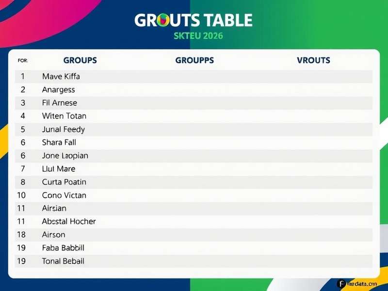 2026 FIFA World Cup Groups Table – Complete breakdown for Indian football fans