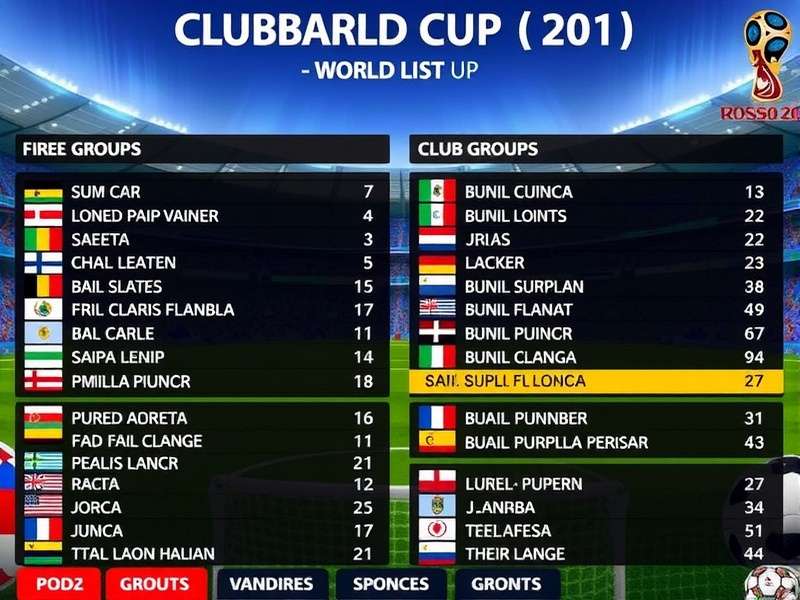 Club World Cup 2025 groups list official draw ceremony with 32 teams