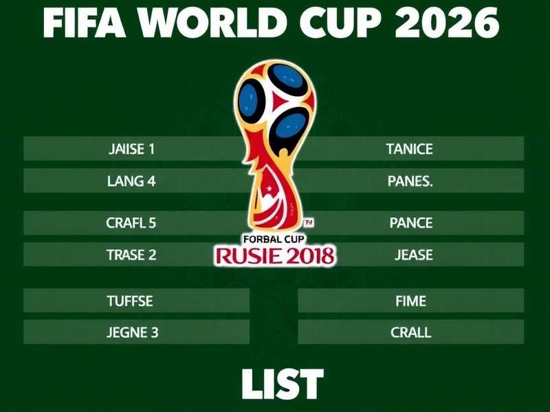 Fifa World Cup Groups 2026 List — official group stage overview with 48 teams and 16 groups