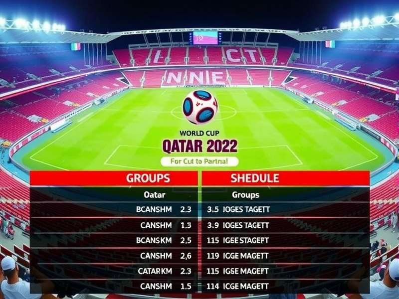 Qatar 2022 World Cup groups printable schedule banner showing group tables and fixture dates