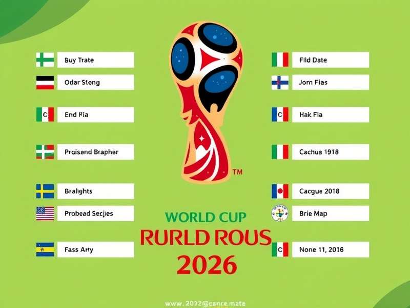 World Cup 2026 Groups Draw Table – Official FIFA World Cup 2026 group stage overview with 48 teams and 16 groups
