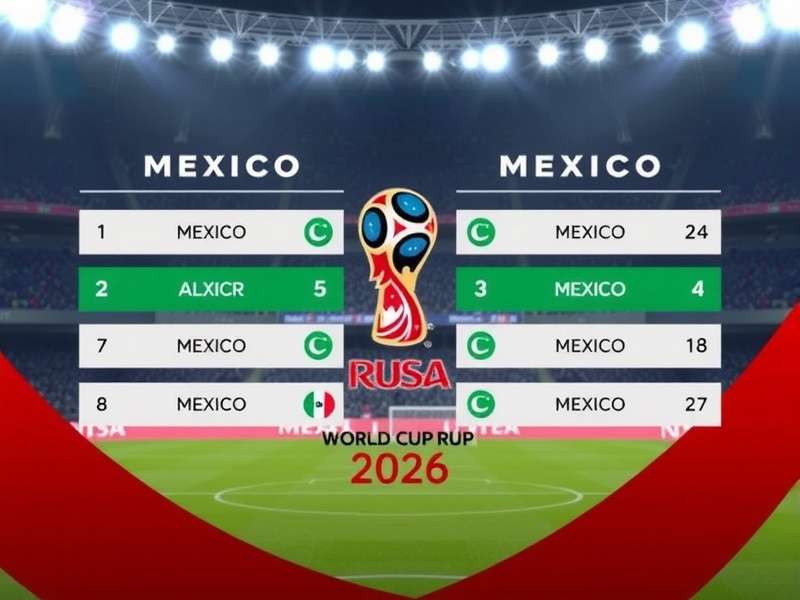 World Cup Groups 2026 Mexico – Complete group stage overview and fixture guide